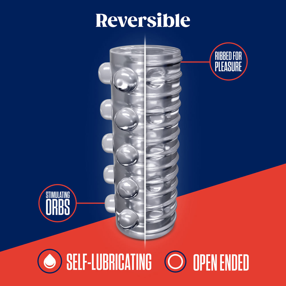 RIZE! Swich Glow in the Dark Self-Lubricating Stroker Clear - Fantasies Boutique