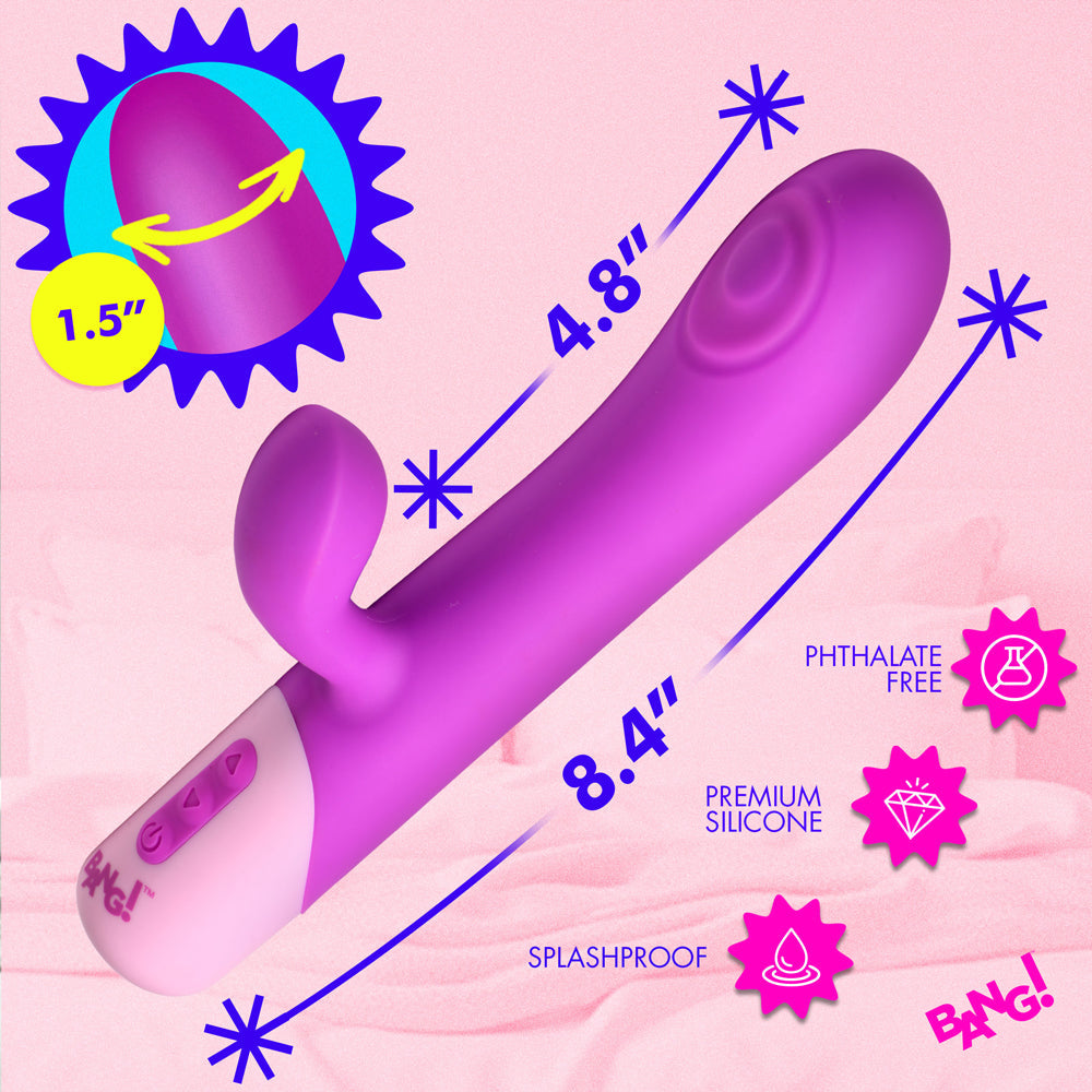 BANG! Clit Tapping Pulsing Rabbit Purple
