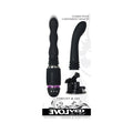 Evolved Thrust & Go Thrusting Vibrator With 2 Shafts and Suction Cup Base Black - Fantasies Boutique