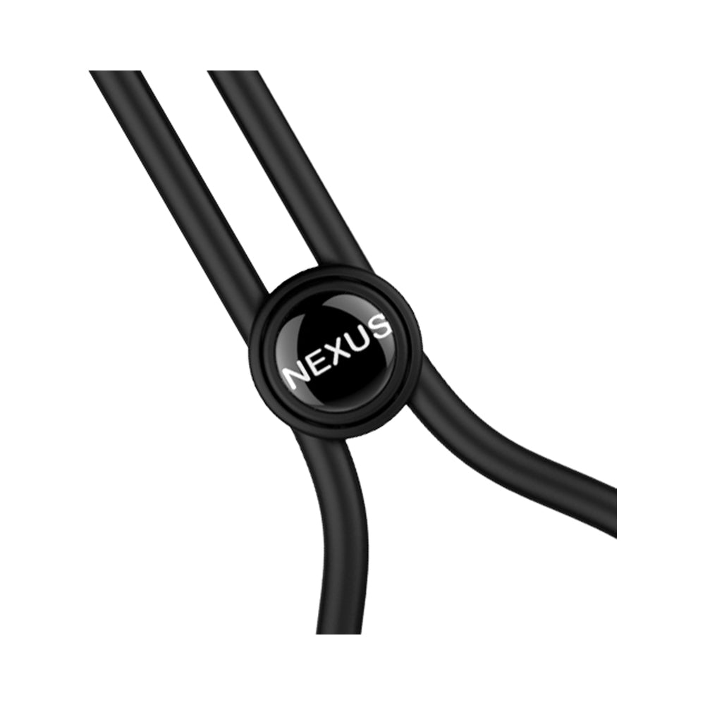 Nexus Forge Adjustable Vibrating Cock Ring Black - Fantasies Boutique