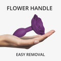 Love to Love Open Roses Silicone Anal Plug Purple Rain S - Fantasies Boutique