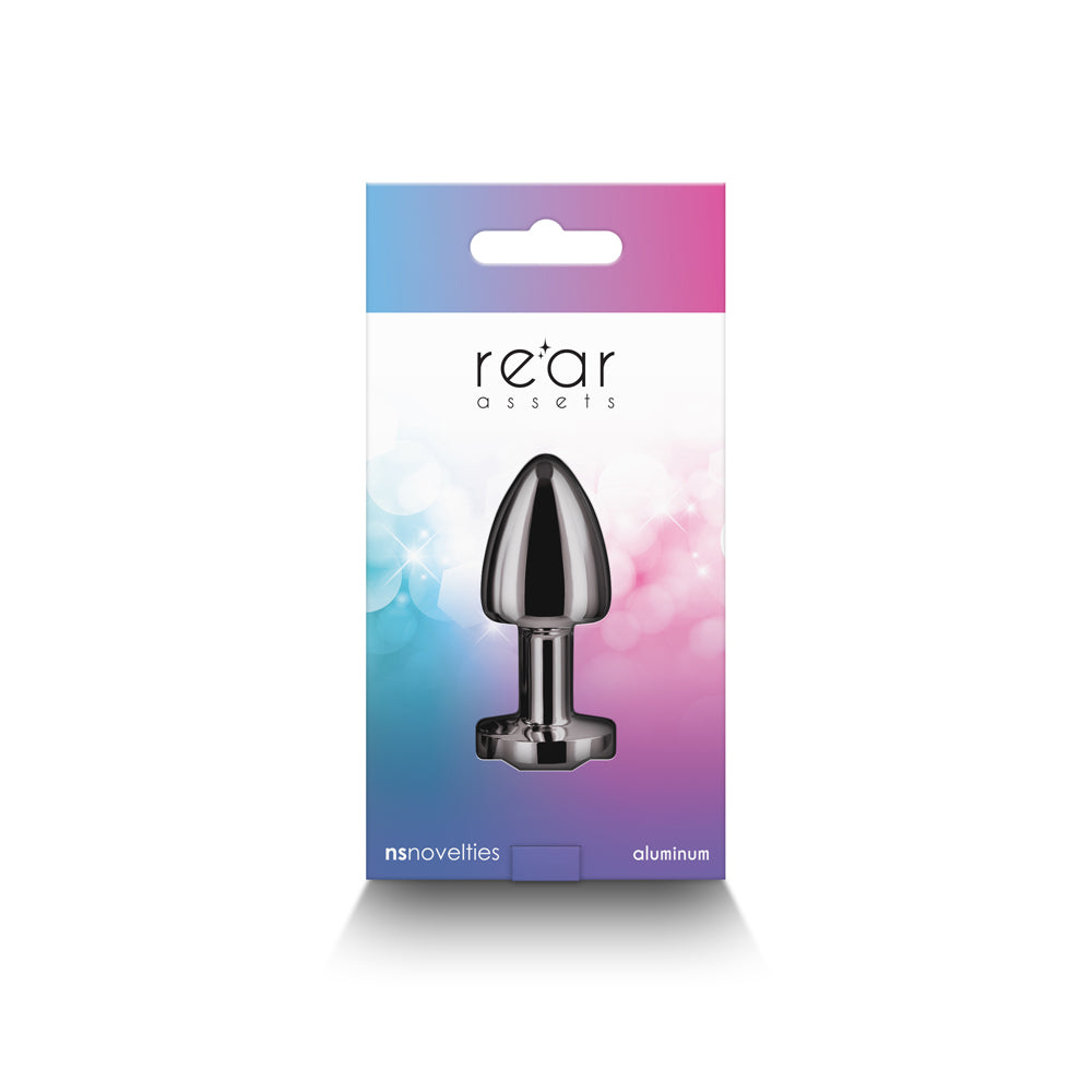 Rear Assets Petite Metal Anal Plug Gunmetal/Rainbow - Fantasies Boutique