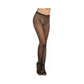 Dreamgirl Fishnet Pantyhose With Back Seam Black OS - Fantasies Boutique