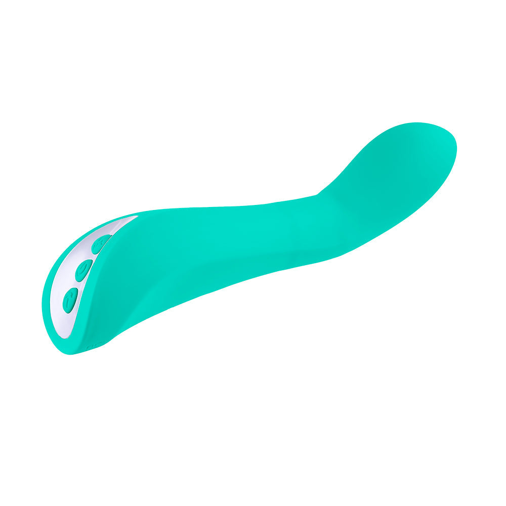 Evolved Come With Me Rechargeable 'Come Hither' Silicone Vibrator Green - Fantasies Boutique