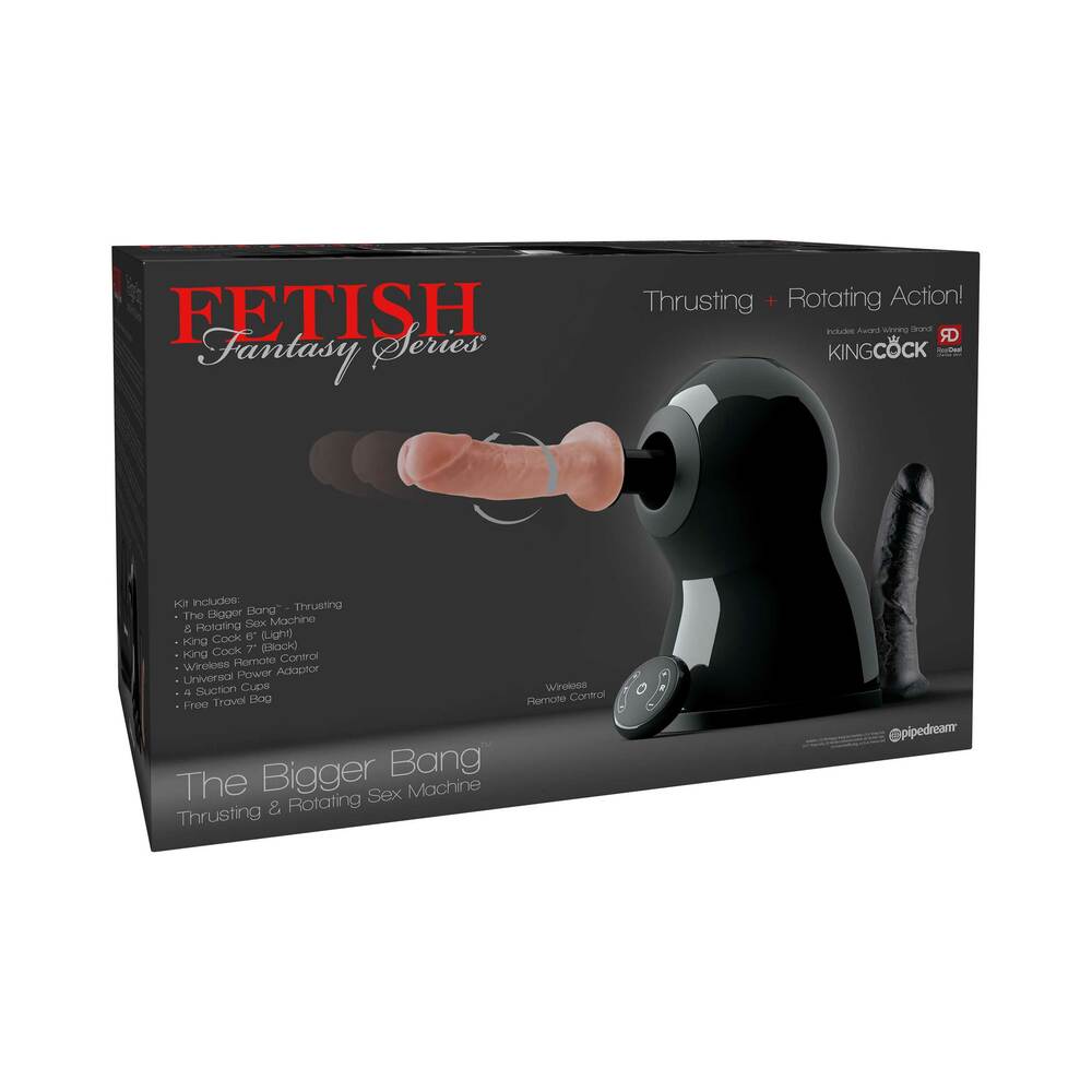 Pipedream Fetish Fantasy Series 7-Piece The Bigger Bang Thrusting & Rotating Sex Machine Kit - Fantasies Boutique