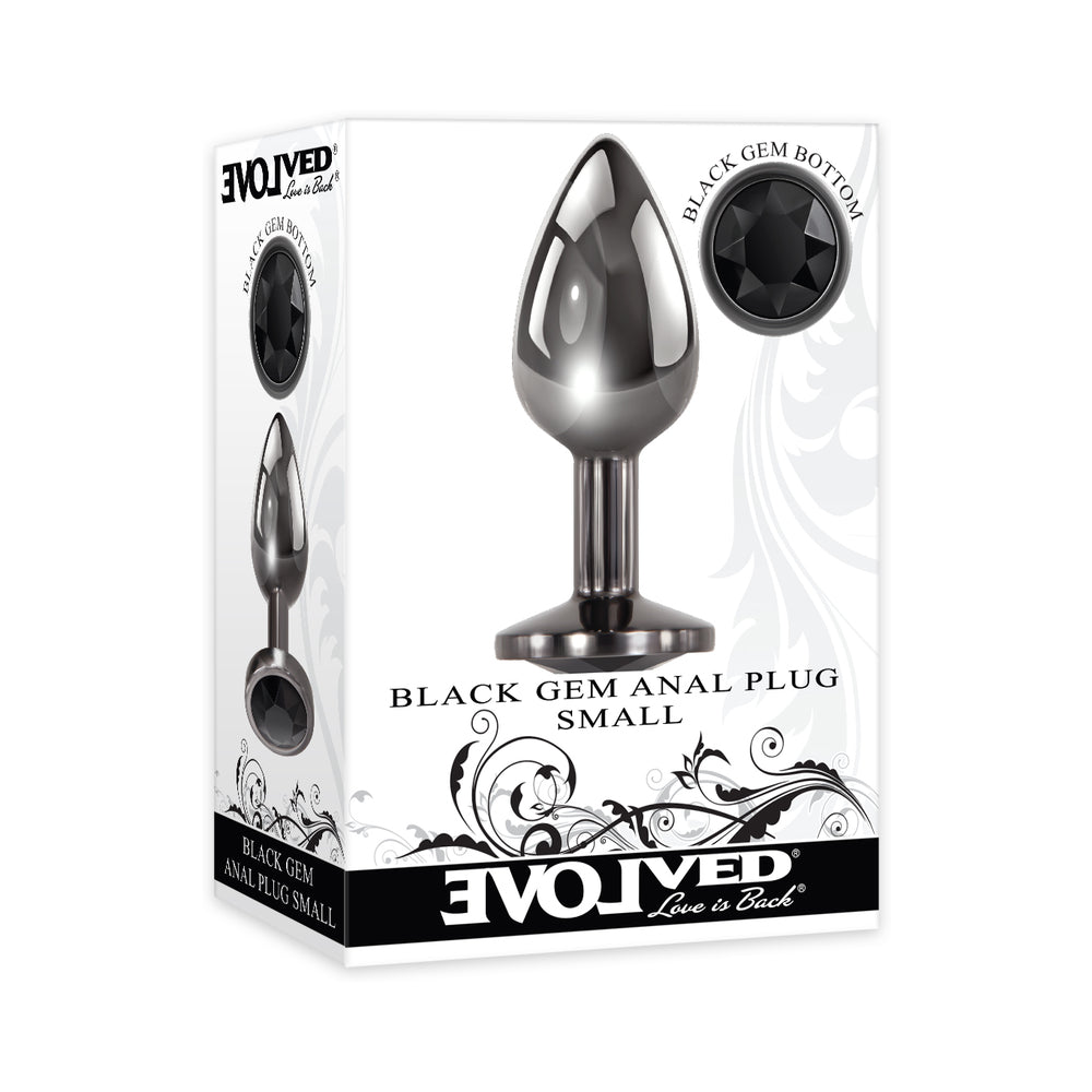 Evolved Black Gem Anal Plug Small - Fantasies Boutique