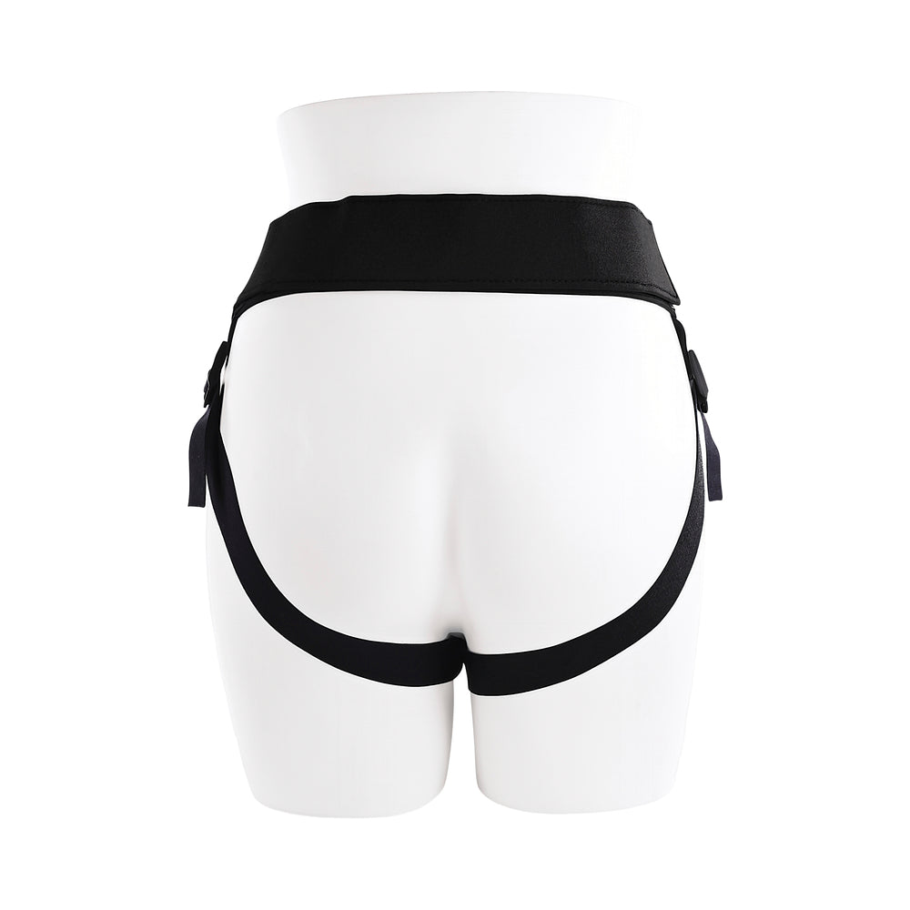 Gender X Sweet Embrace Vibrating 7 in. Dildo and Jock-Style Strap-On Harness Set Yellow/Black - Fantasies Boutique