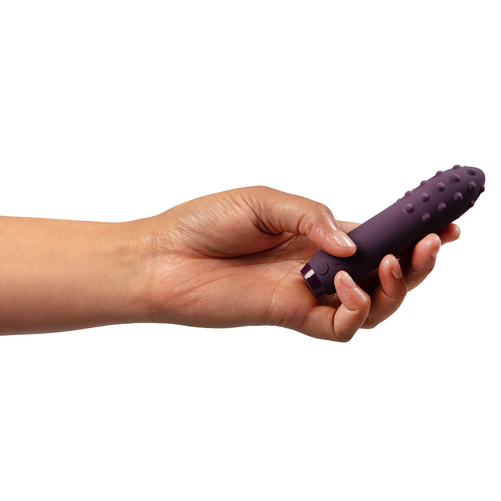Je Joue Duet Rechargeable Silicone Multi-Surfaced Bullet Vibrator Purple - Fantasies Boutique