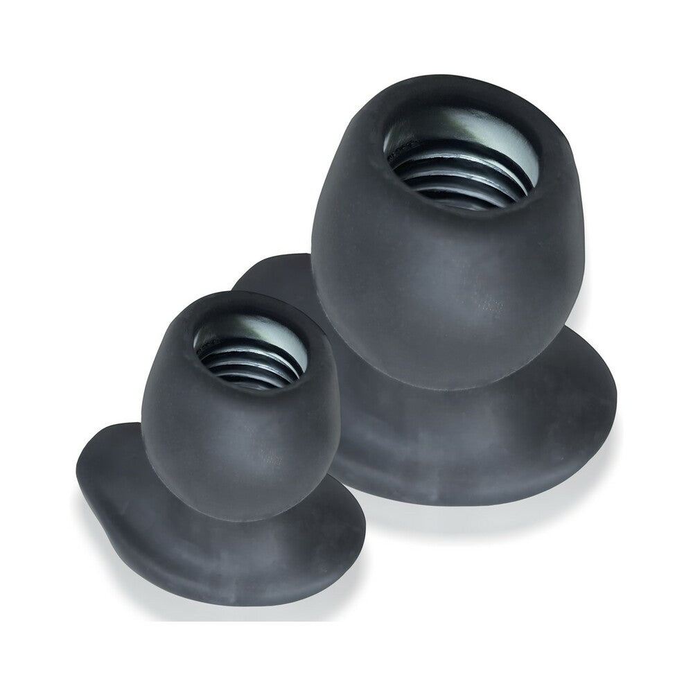 Oxballs Morphhole-1 Gaper Plug Small Black Ice - Fantasies Boutique