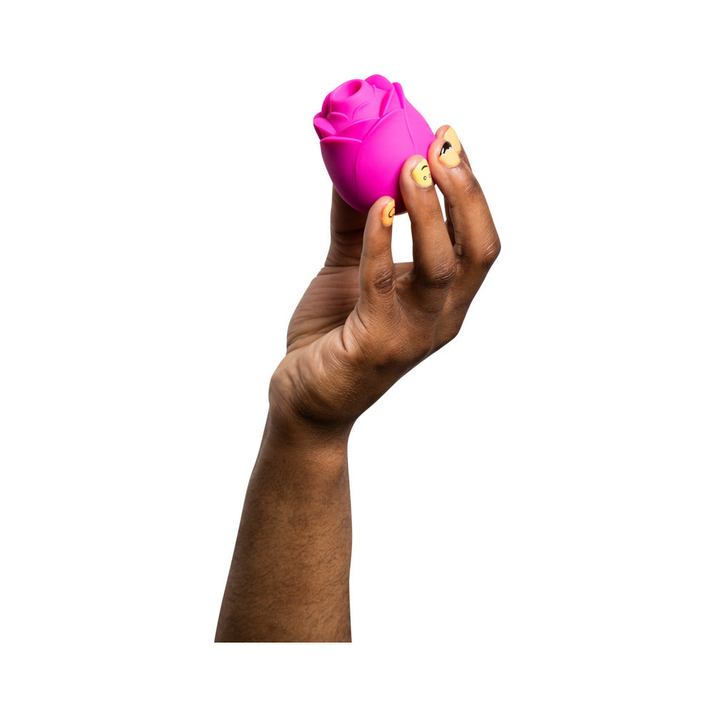 ROMP Rose Rechargeable Silicone Pleasure Air Clitoral Vibrator Pink - Fantasies Boutique