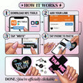 Neva Nude Treat Me Holographic Heart Smart NFC Pasties
