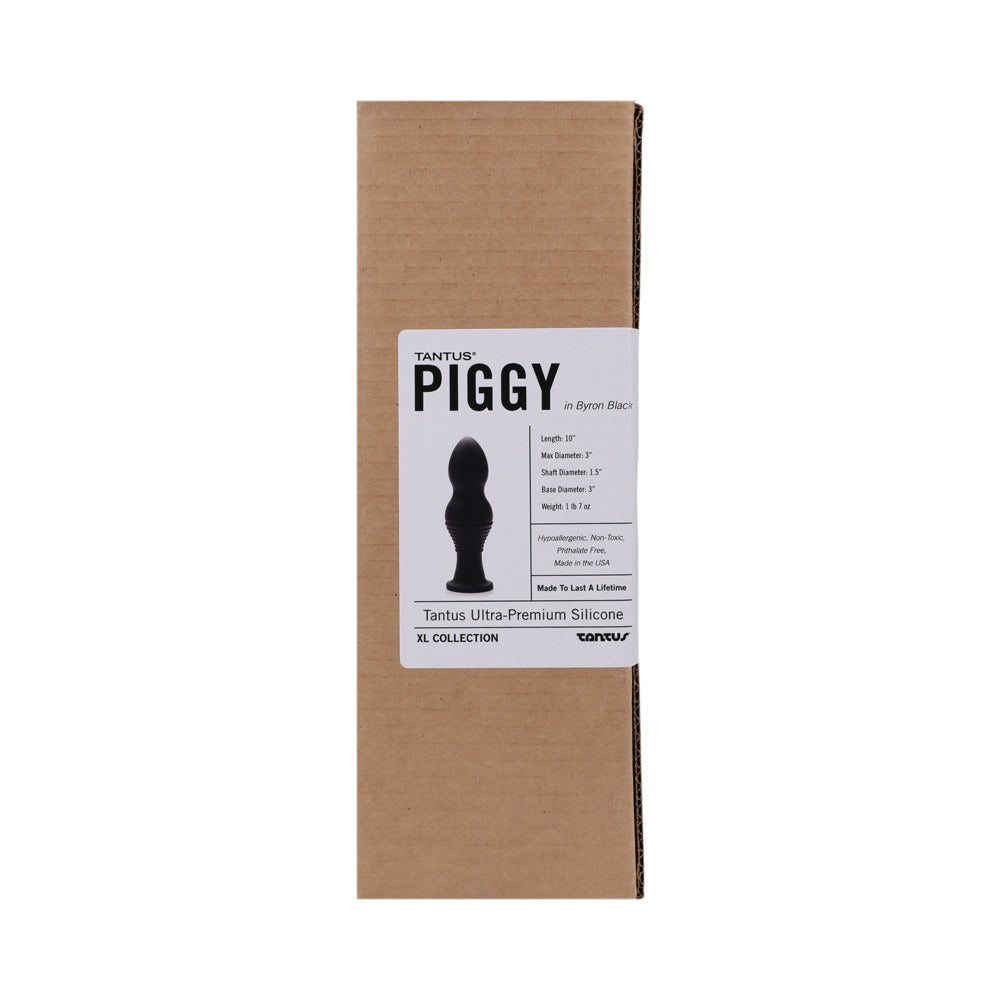 Tantus Piggy Dildo Onyx (Box) - Fantasies Boutique