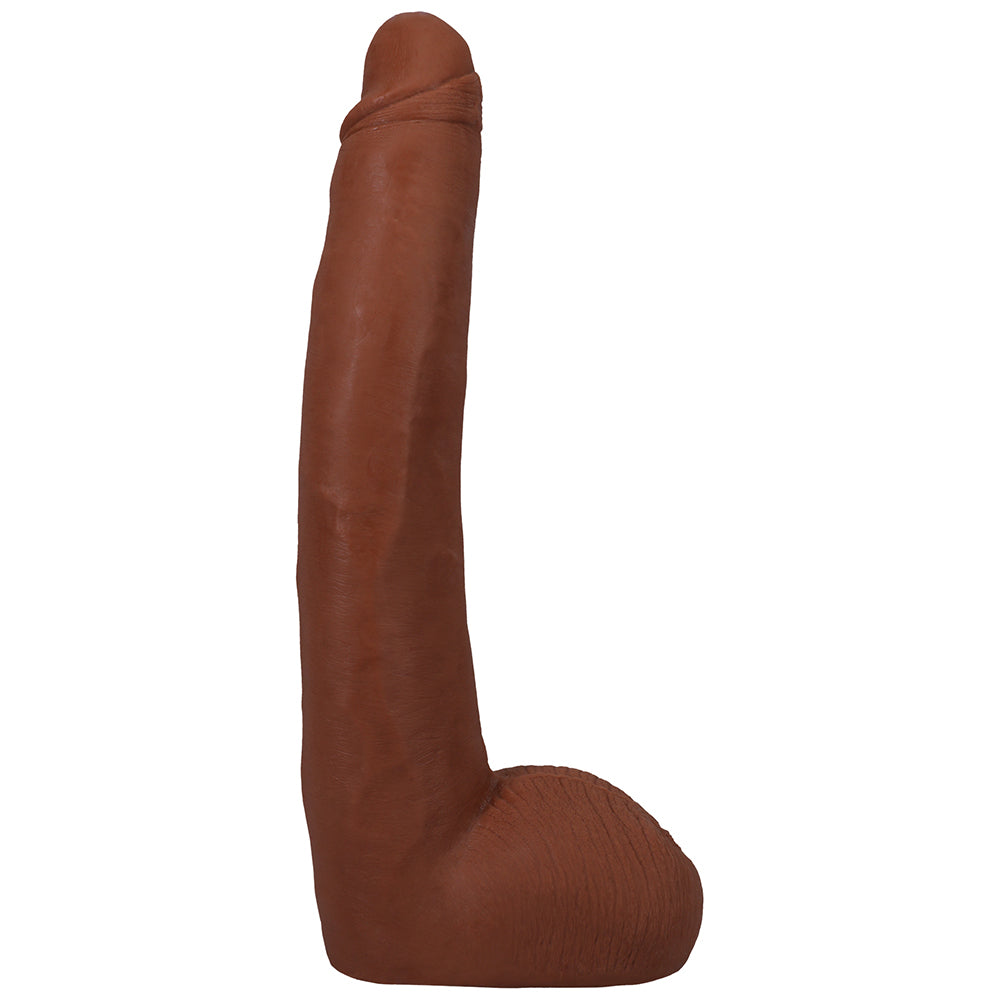 Signature Cocks Alex Jones ULTRASKYN 11 in. Dual Density Dildo with Removable Vac-U-Lock Suction Cup Tan - Fantasies Boutique