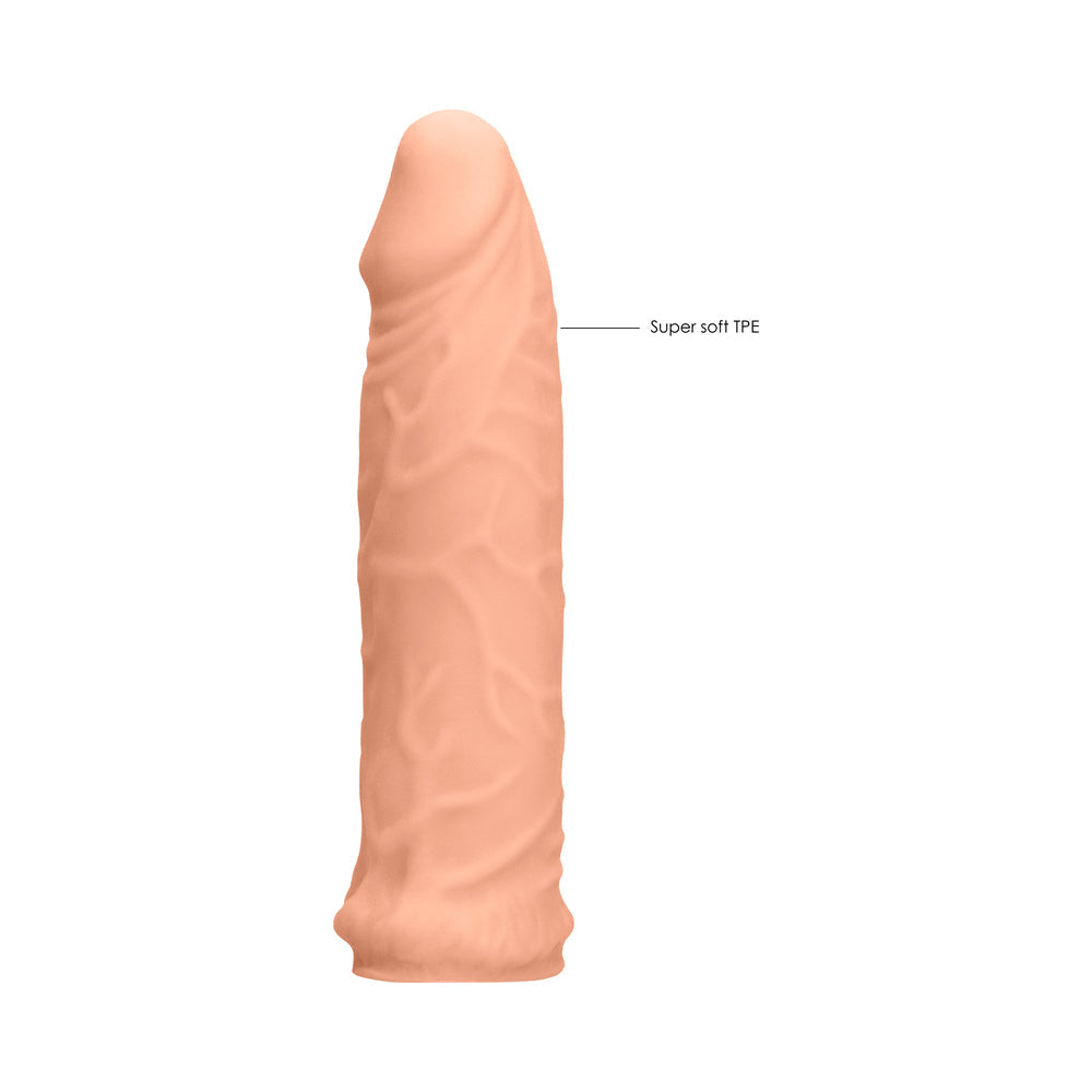 RealRock Realistic 6 in. Penis Sleeve Extender Beige - Fantasies Boutique