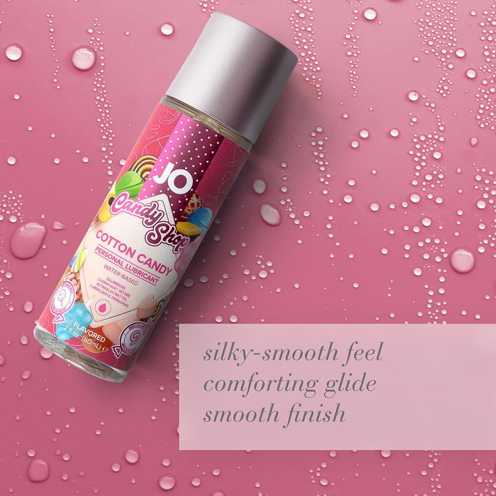 JO Candy Shop Cotton Candy Flavored Water-Based Lubricant 2 oz. - Fantasies Boutique