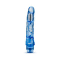 Naturally Yours Mambo Vibe Realistic 9 in. Vibrating Dildo Blue - Fantasies Boutique