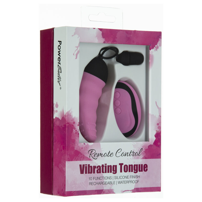 Power Bullet Vibrating Remote Control Tongue Pink - Fantasies Boutique