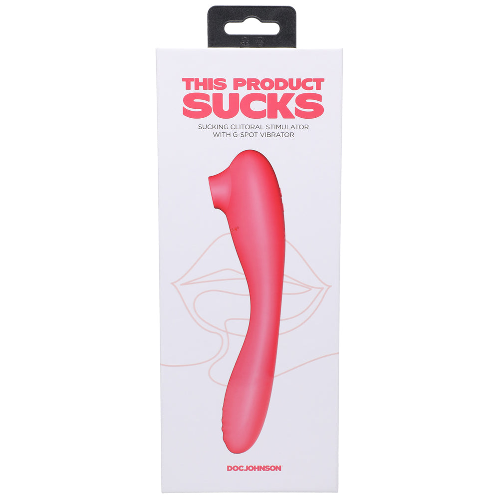 This Product Sucks Bendable Sucking Clitoral Stimulator & G-Spot Vibrator Pink - Fantasies Boutique