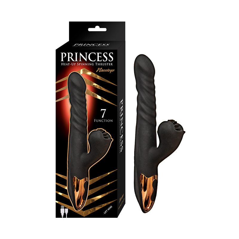 Princess Heat-Up Spinning Thruster - Black - Fantasies Boutique