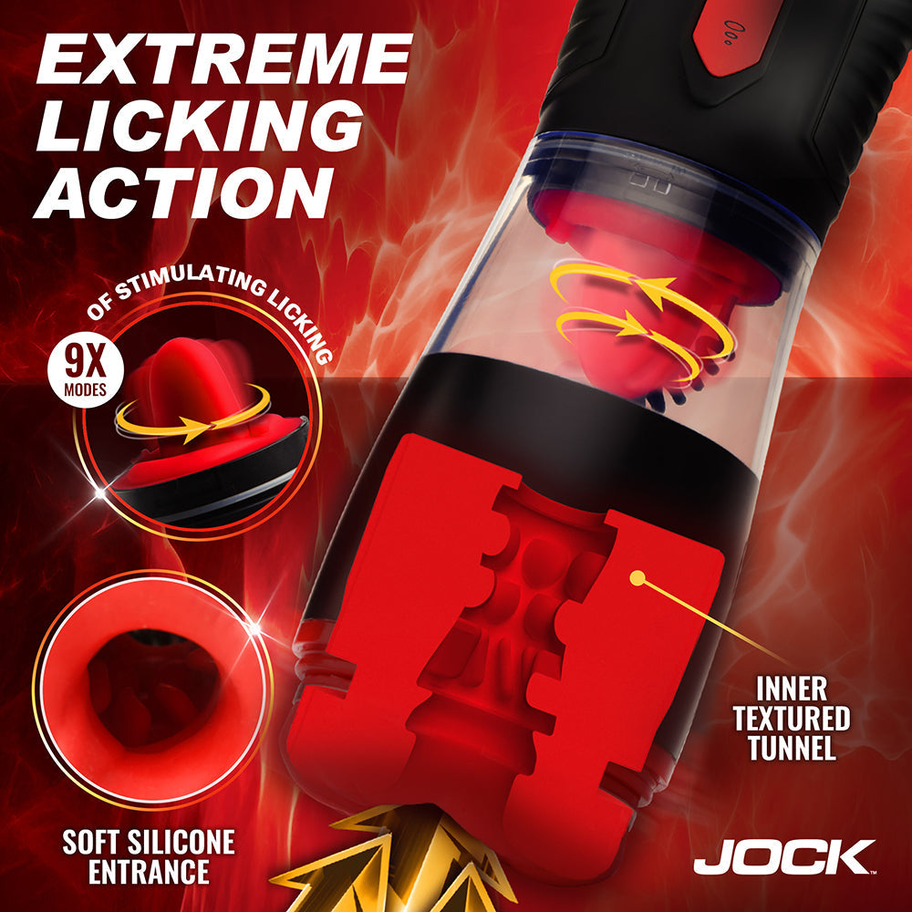 JOCK Advanced Blow Job Sucking, Licking, & Vibrating Masturbator