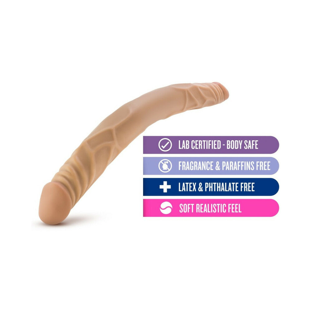 Blush B Yours 14 in. Double Dildo Tan - Fantasies Boutique