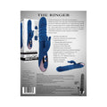 Evolved The Ringer Rechargeable Thrusting Silicone Rabbit Vibrator Blue - Fantasies Boutique