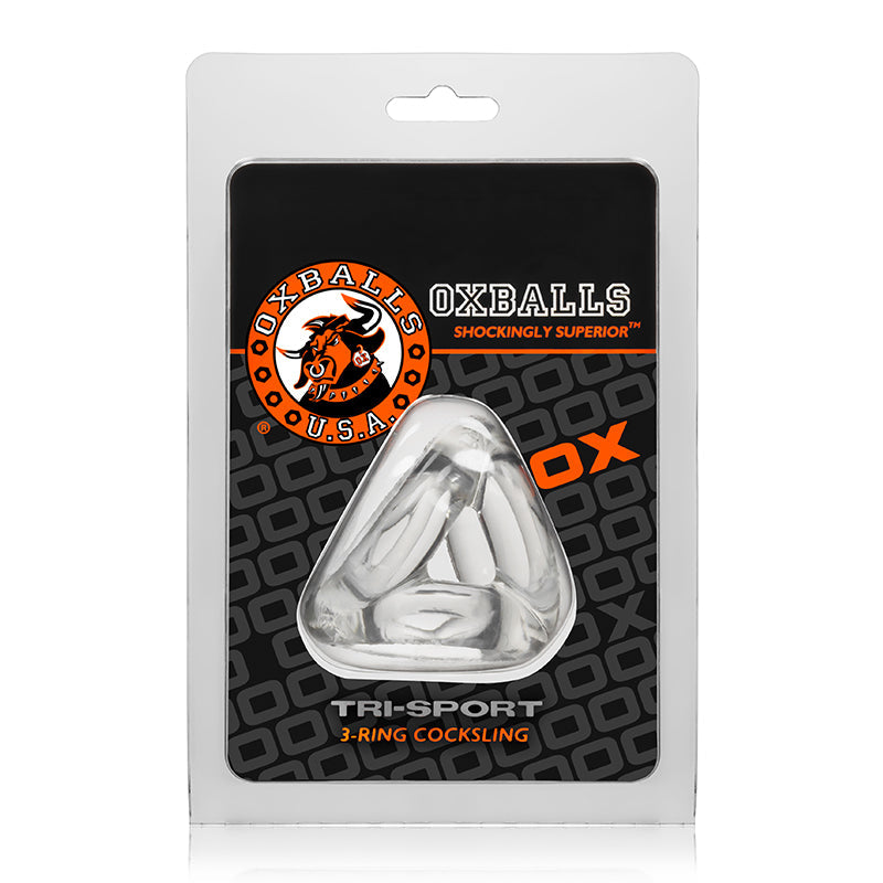 OxBalls Tri-Sport, Cocksling, Clear - Fantasies Boutique
