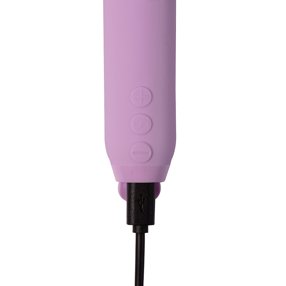 Je Joue Duet Rechargeable Silicone Multi-Surfaced Bullet Vibrator Lilac - Fantasies Boutique