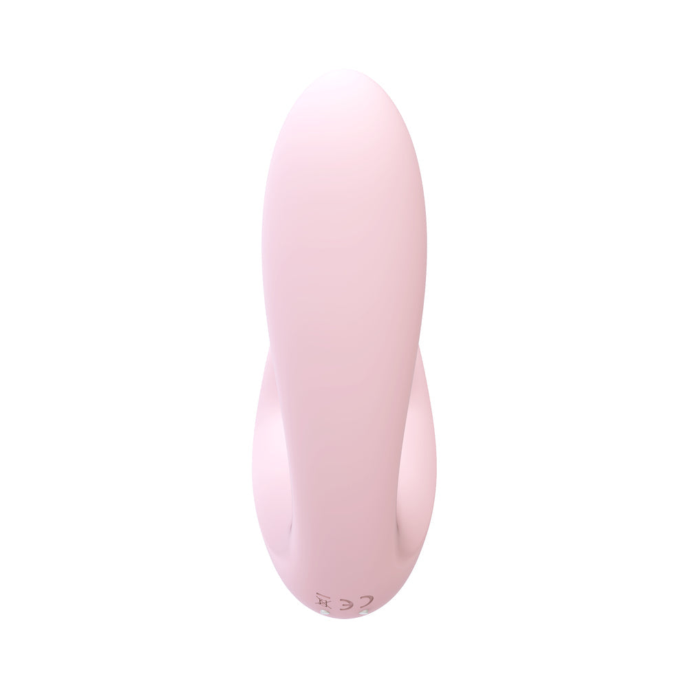 Shots Irresistible Desirable Rechargeable Silicone Soft Pressure Air Wave Dual Stimulator Pink - Fantasies Boutique