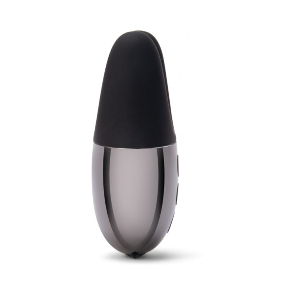Le Wand Chrome Double Vibe Rechargeable Silicone Mini Vibrator Black - Fantasies Boutique