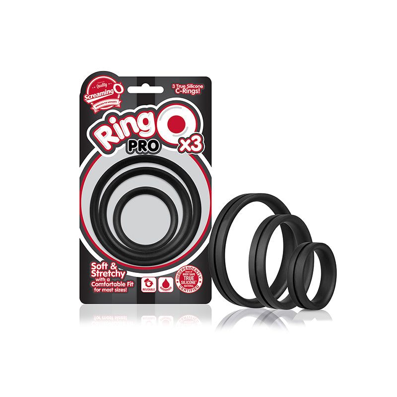 Screaming O RingO Pro x3 - Black - Fantasies Boutique