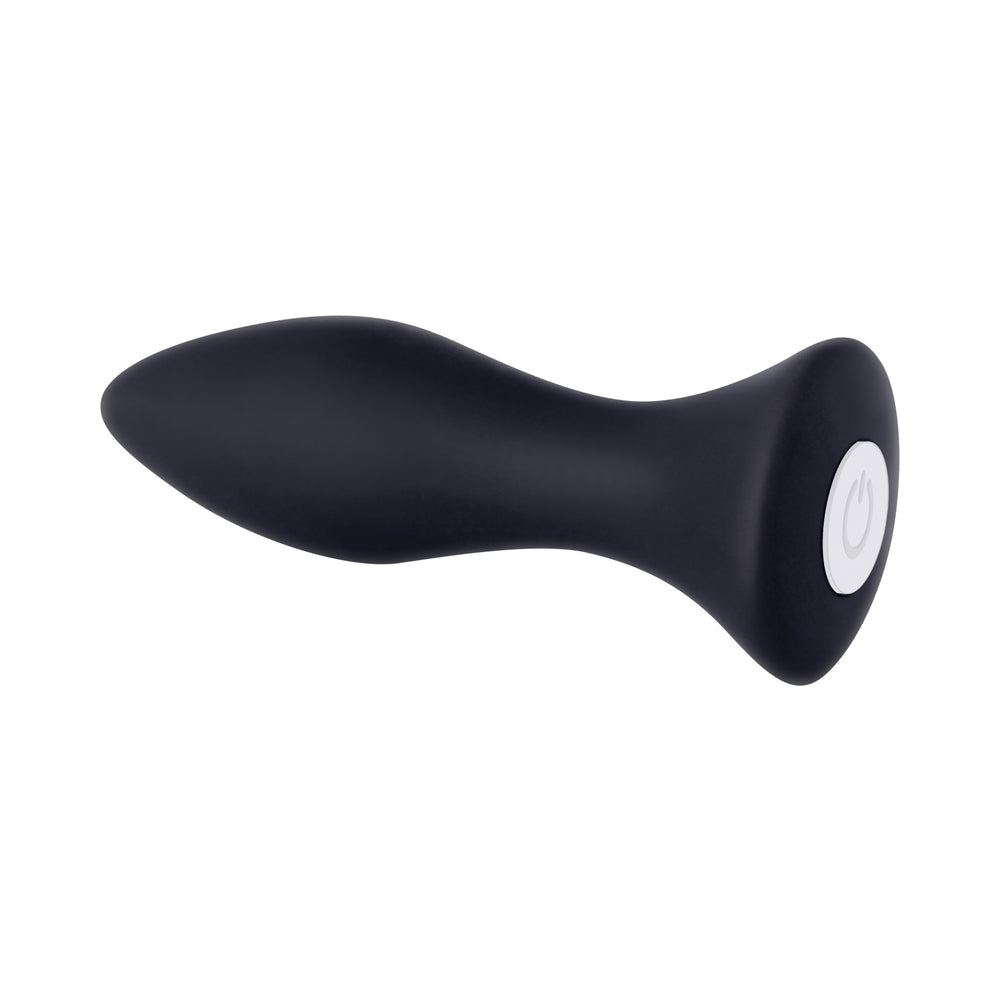 Evolved Mighty Mini Rechargeable Vibrating Silicone Anal Plug Black - Fantasies Boutique