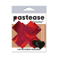 Pastease Everyday Reusable Liquid Red Cross Nipple Pasties