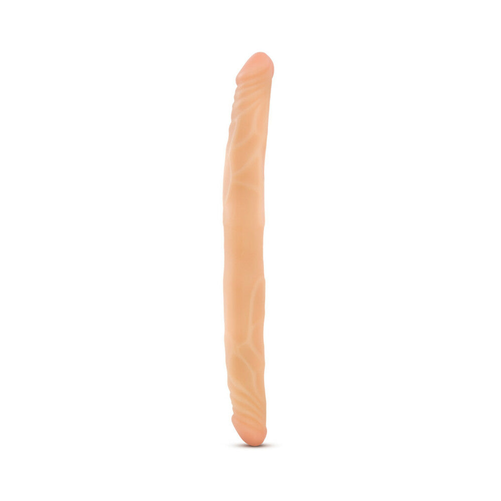 Blush B Yours 14 in. Double Dildo Beige - Fantasies Boutique