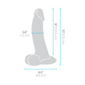 b-Vibe Slipskin Realistic Silicone Dildo 10 in. Curved Brown