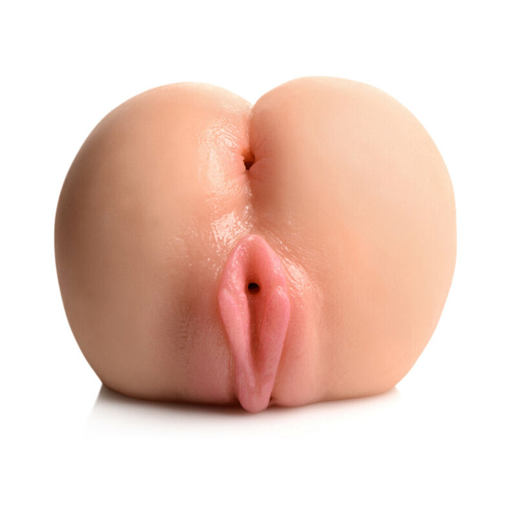 Curve Toys Mistress Juicy Maddie Dual Entry Doggy Style Masturbator Light - Fantasies Boutique