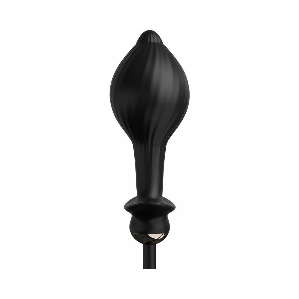 Pipedream Anal Fantasy Elite Collection Auto-Throb Inflatable Vibrating Plug Black - Fantasies Boutique