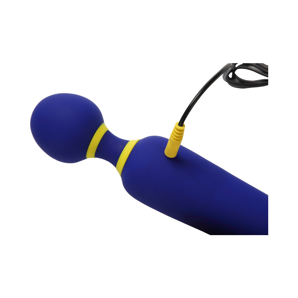 ROMP Flip Rechargeable Silicone Wand Massager Blue - Fantasies Boutique