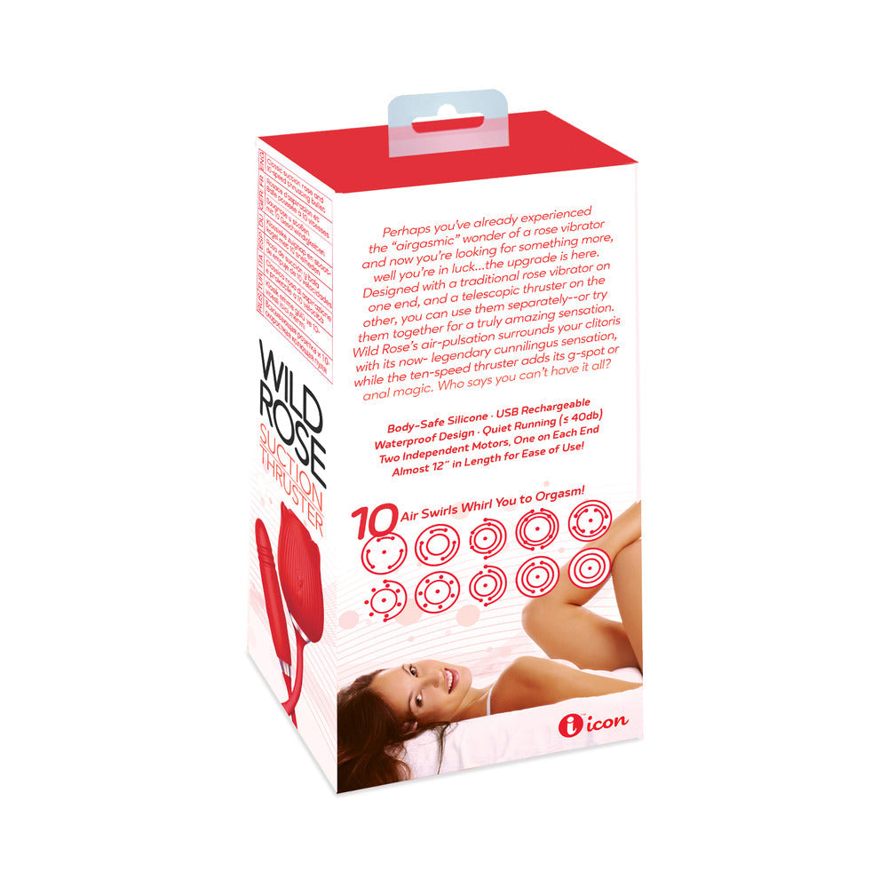 Wild Rose Suction Thruster Red - Fantasies Boutique