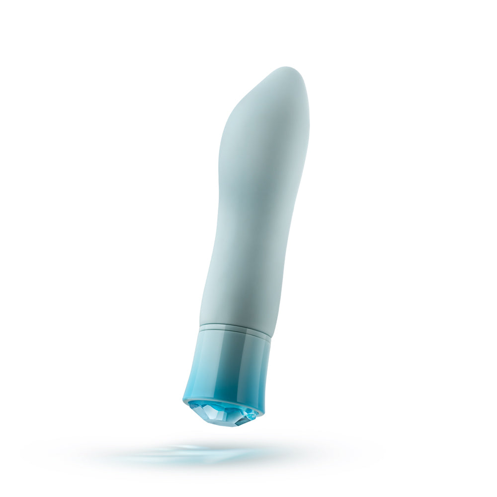 Blush Oh My Gem Ardor Rechargeable Warming Silicone Tapered Vibrator Aquamarine - Fantasies Boutique
