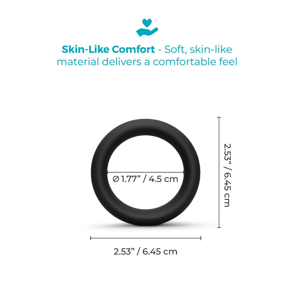 b-Vibe Snug Ring 45mm Snug Fit Silicone C-Ring Black