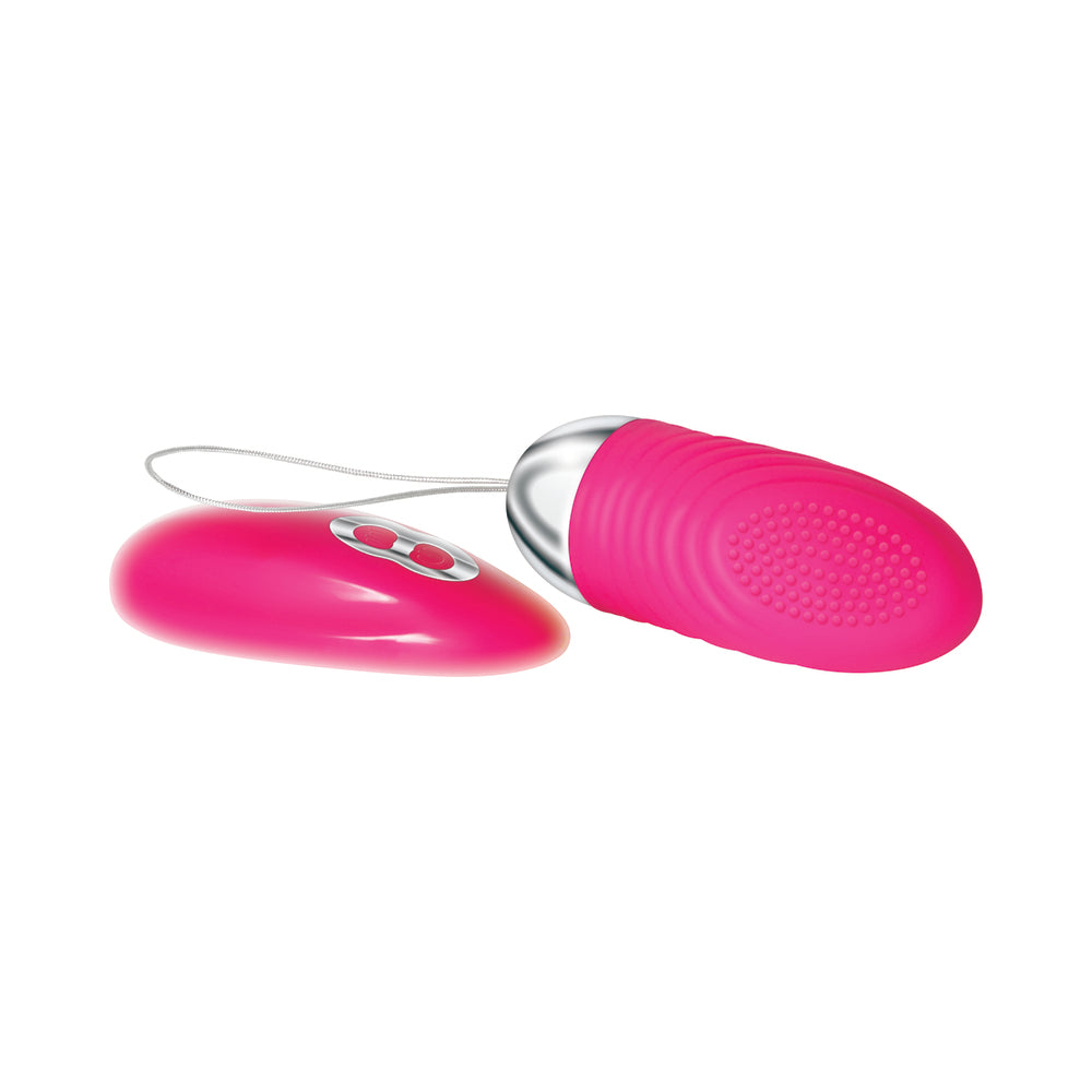 Adam & Eve Turn Me On Love Bullet Rechargeable Remote-Controlled Silicone Egg Vibrator Pink - Fantasies Boutique