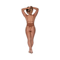 Magic Silk Caramel Kiss Teddy with Open Back Caramel S/M - Fantasies Boutique
