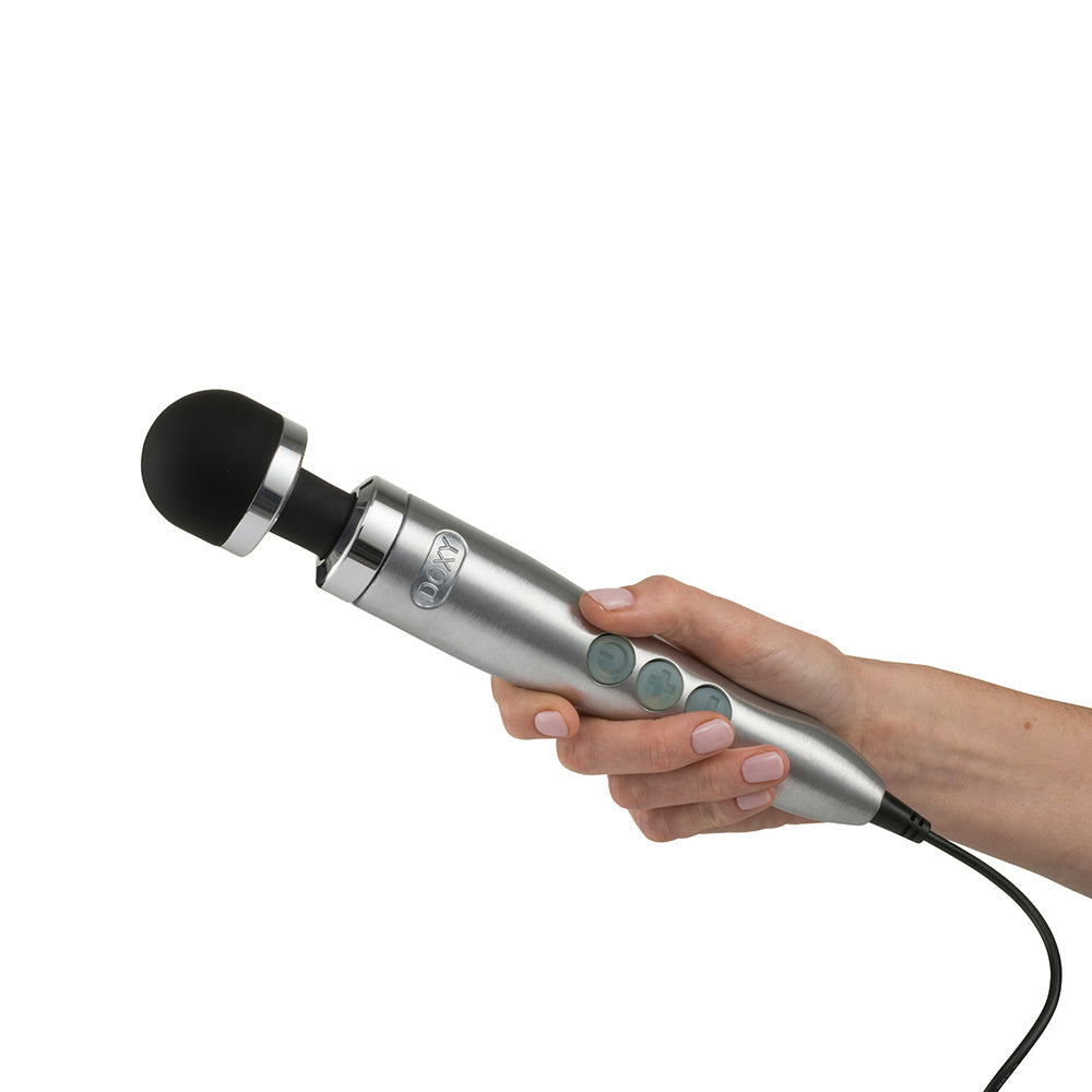 Doxy Die Cast 3 Compact Wand Vibrator Brushed Metal - Fantasies Boutique