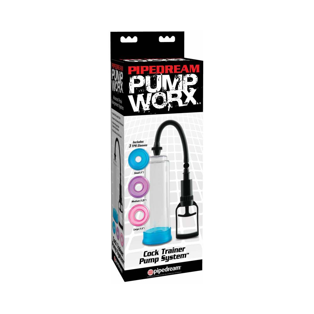 Pump Worx 4-Piece Cock Trainer Pump System Clear/Assorted - Fantasies Boutique