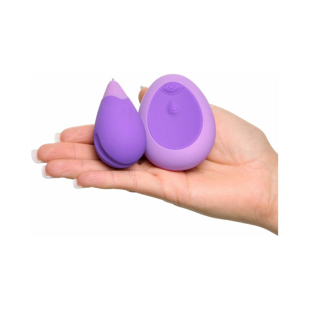 Fantasy For Her Remote Kegel Excite-Her Rechargeable Silicone Trainer Purple - Fantasies Boutique