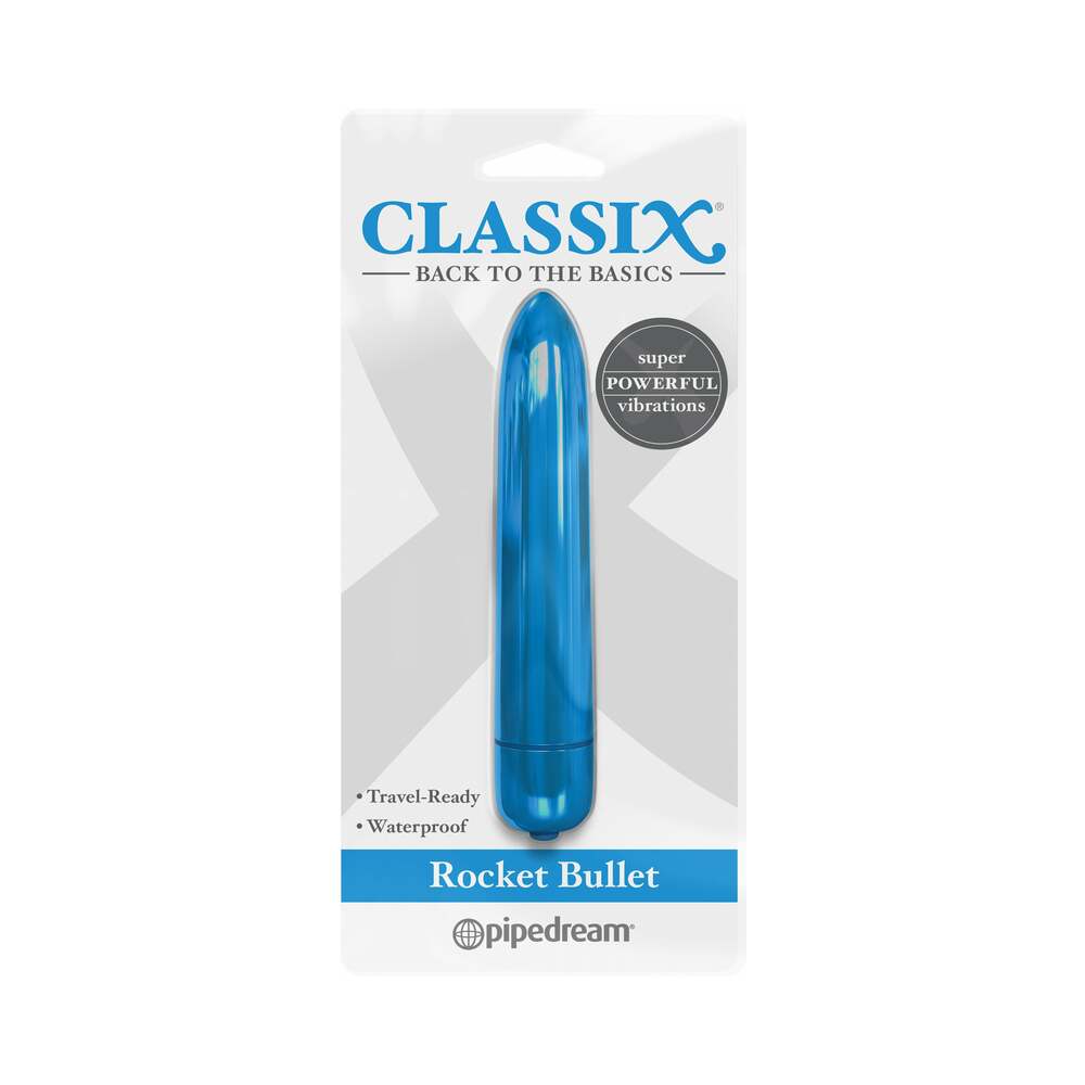 Pipedream Classix Rocket Bullet Vibrator Blue - Fantasies Boutique