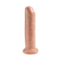 King Cock 7 in. Uncut Cock Realistic Dildo With Moveable Foreskin & Suction Cup Beige - Fantasies Boutique