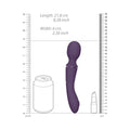 VIVE NAMI Dual-Ended Pulse Wave & Vibrating Wand With Interchangeable Sleeves Purple - Fantasies Boutique