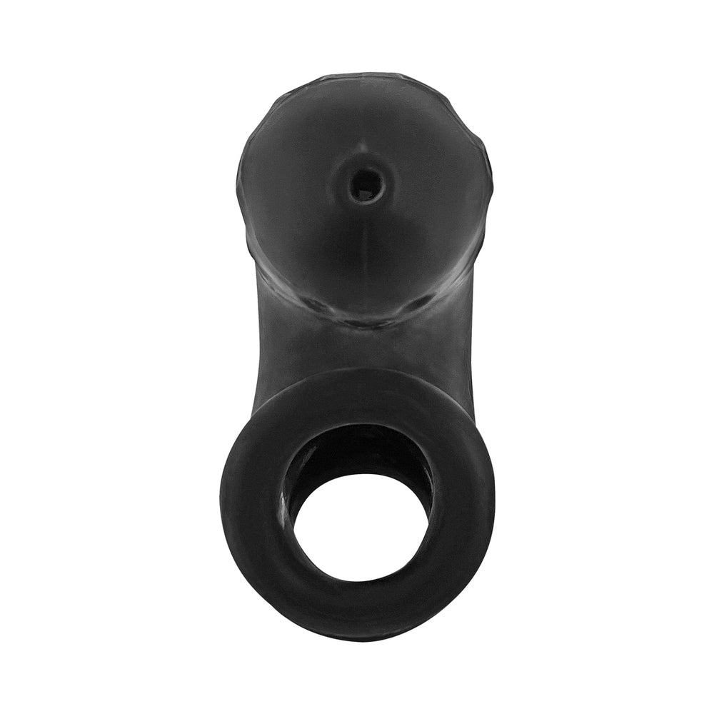 OxBalls Airlock Air-Lite Vented Chastity Black Ice - Fantasies Boutique